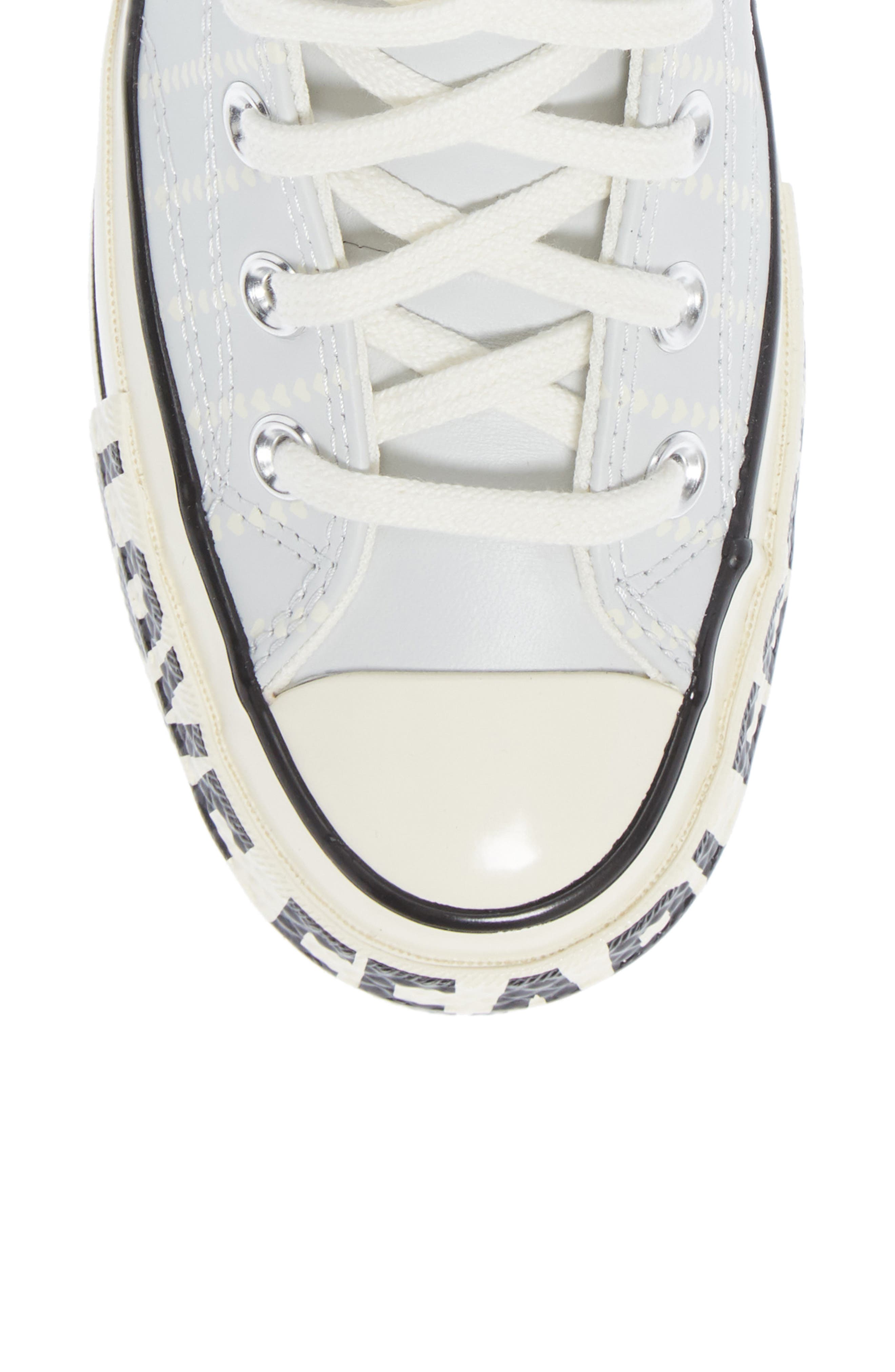 Converse Chuck Taylor<sup>®</sup> All Star<sup>®</sup> 70 Love Fearlessly High Top Leather Sneaker, Alternate, color, 