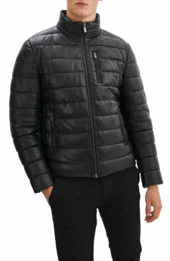 REGENCY Leather Puffer Jacket