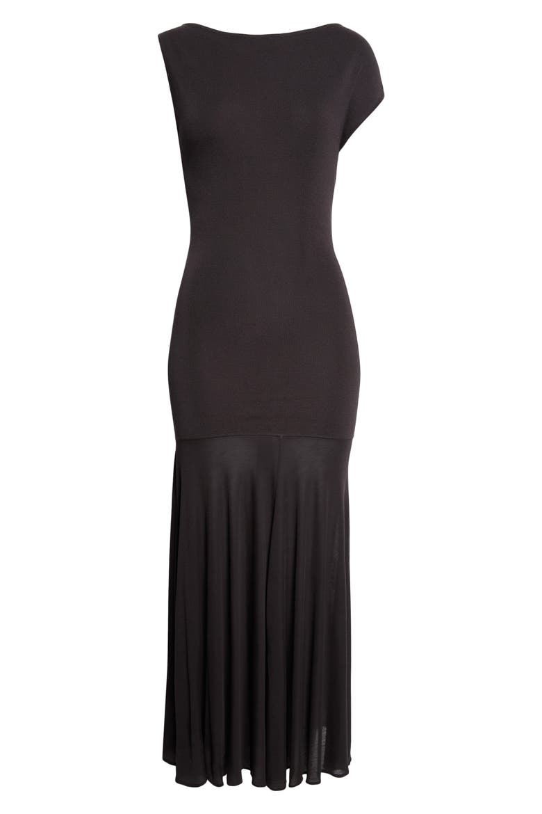 Jersey Circle Hem Maxi Dress, Alternate, color, CHARCOAL