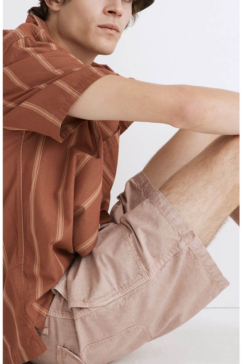 Sun Faded Chino Shorts, Alternate, color, VINTAGE PETAL