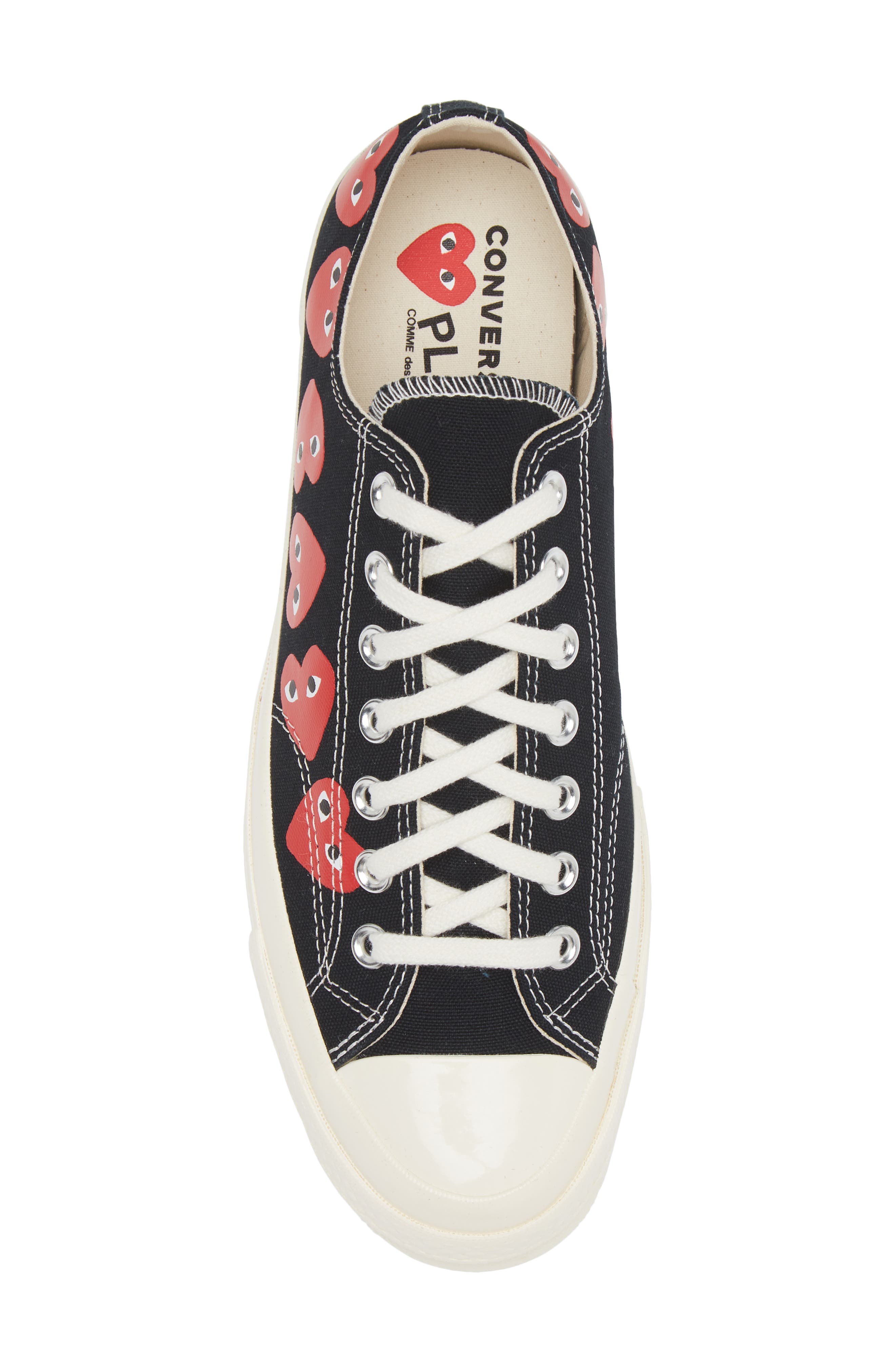 Comme des Garçons PLAY x Converse Gender Inclusive Chuck Taylor<sup>®</sup> Heart Low Top Sneaker, Alternate, color, 