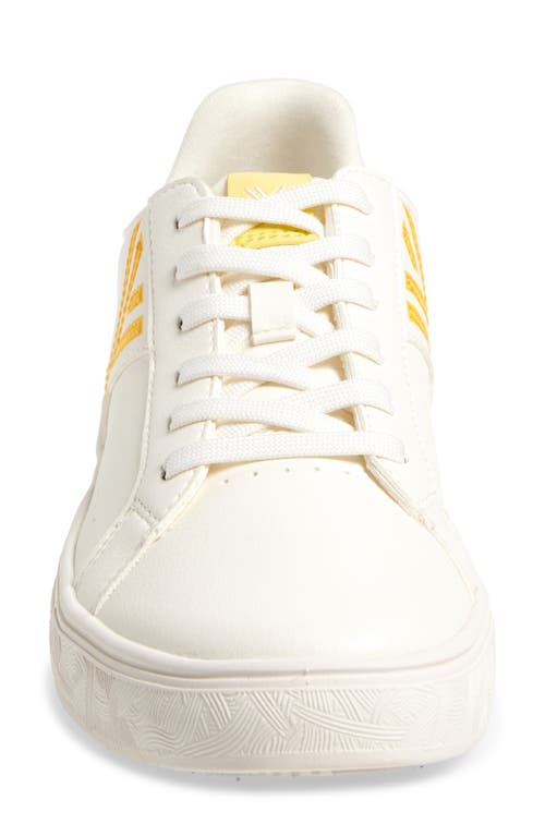Yy Nation Fractus Cactus Sneaker In White/yellow/lemon