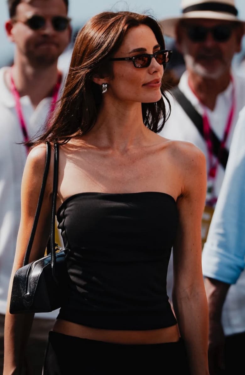 INDY Joey Square Polarized Sunglasses, Alternate, color, Black