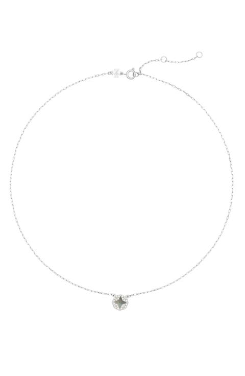 Forget Me Not Mother-of-Pearl Pendant Necklace