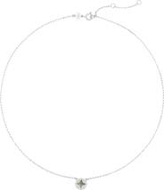 Tory Burch Forget Me Not Mother-of-Pearl Pendant Necklace