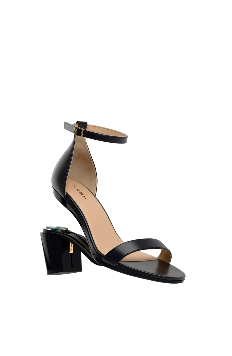 Pashion Footwear The Pashionista 3" Block Convertible Heel, Main, color, Coal Leather