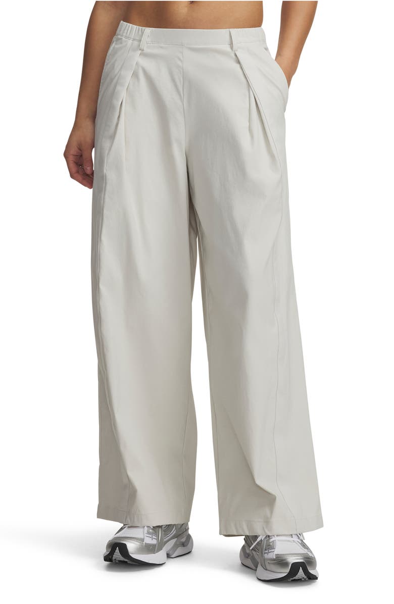 Under Armour Unstoppable Water Resistant Pleated Pants, Main, color, Summit White / / Summit White