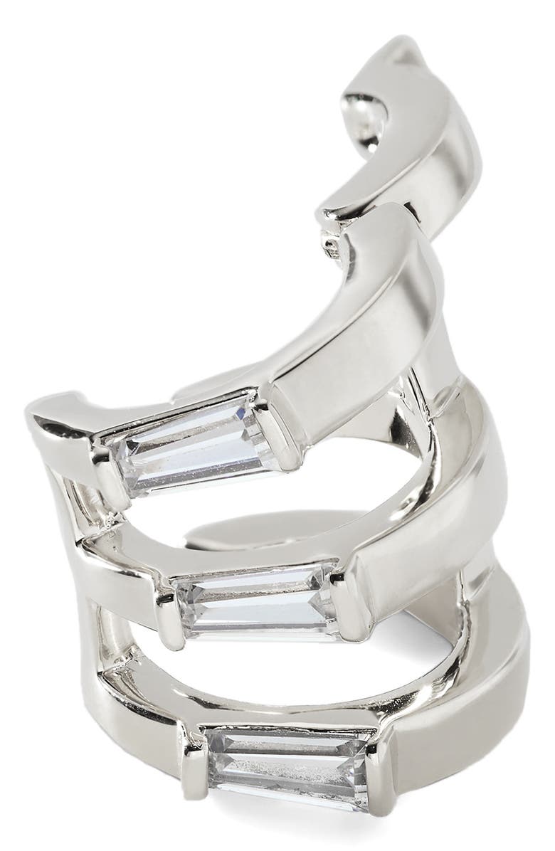 Nadri Gemma Stack Ear Cuff, Main, color, 