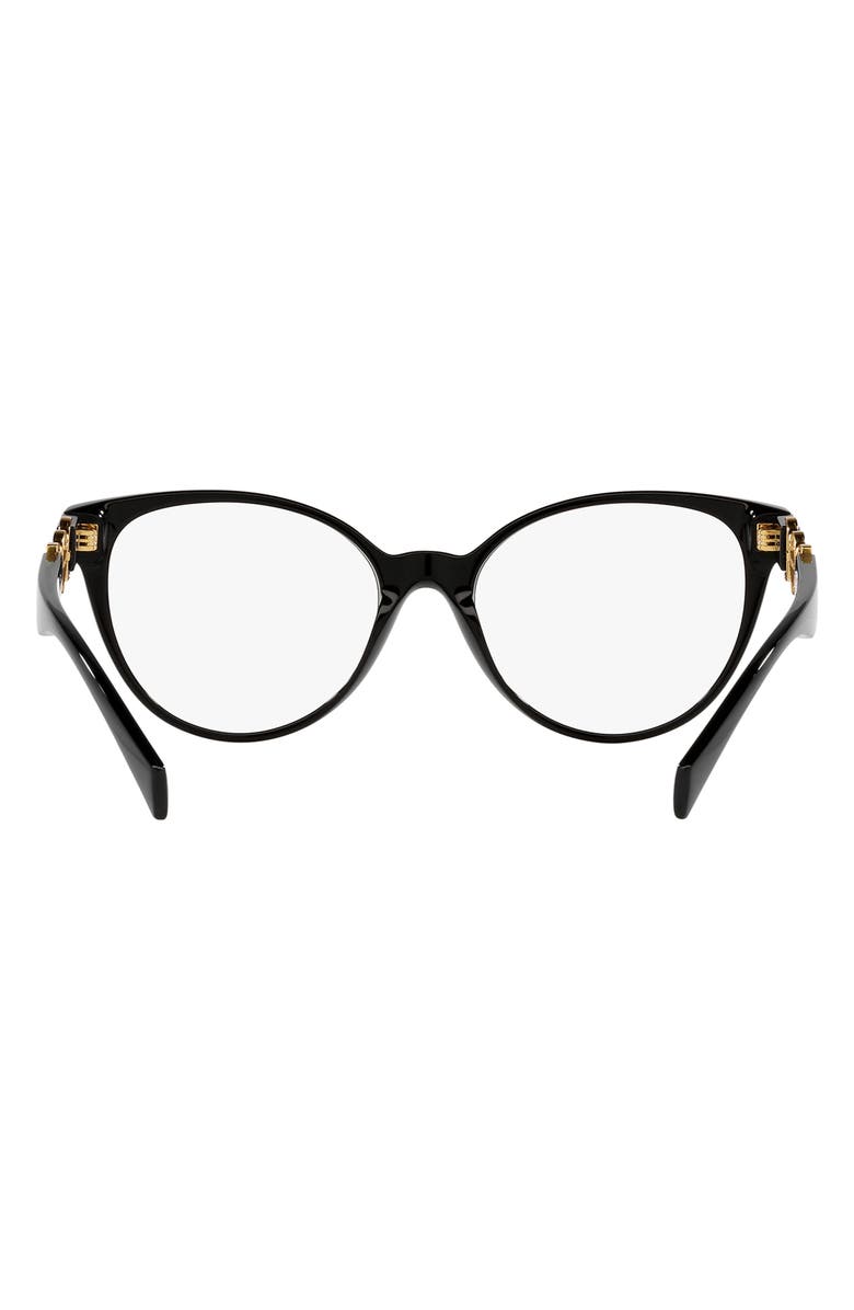 Versace 55mm Cat Eye Optical Glasses, Alternate, color, 