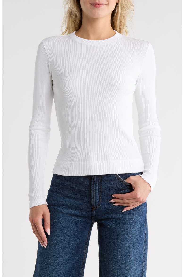 Compact Rib Long Sleeve T-Shirt (Women) | Nordstromrack