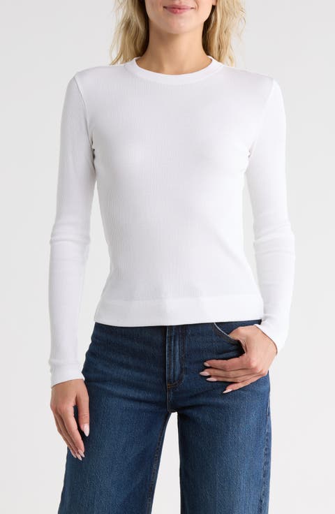 Compact Rib Long Sleeve T-Shirt
