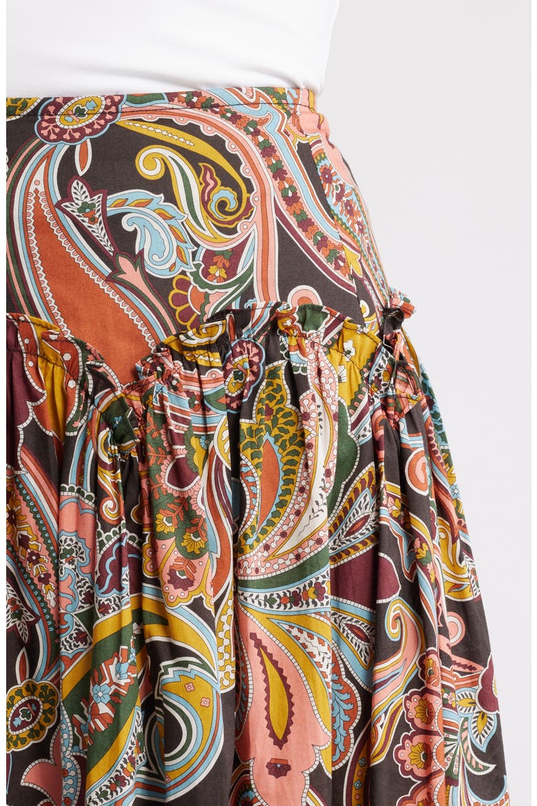 Sammie Cotton Midi Skirt, Alternate, color, PAISLEY FANFARE LIBERTY PRINT