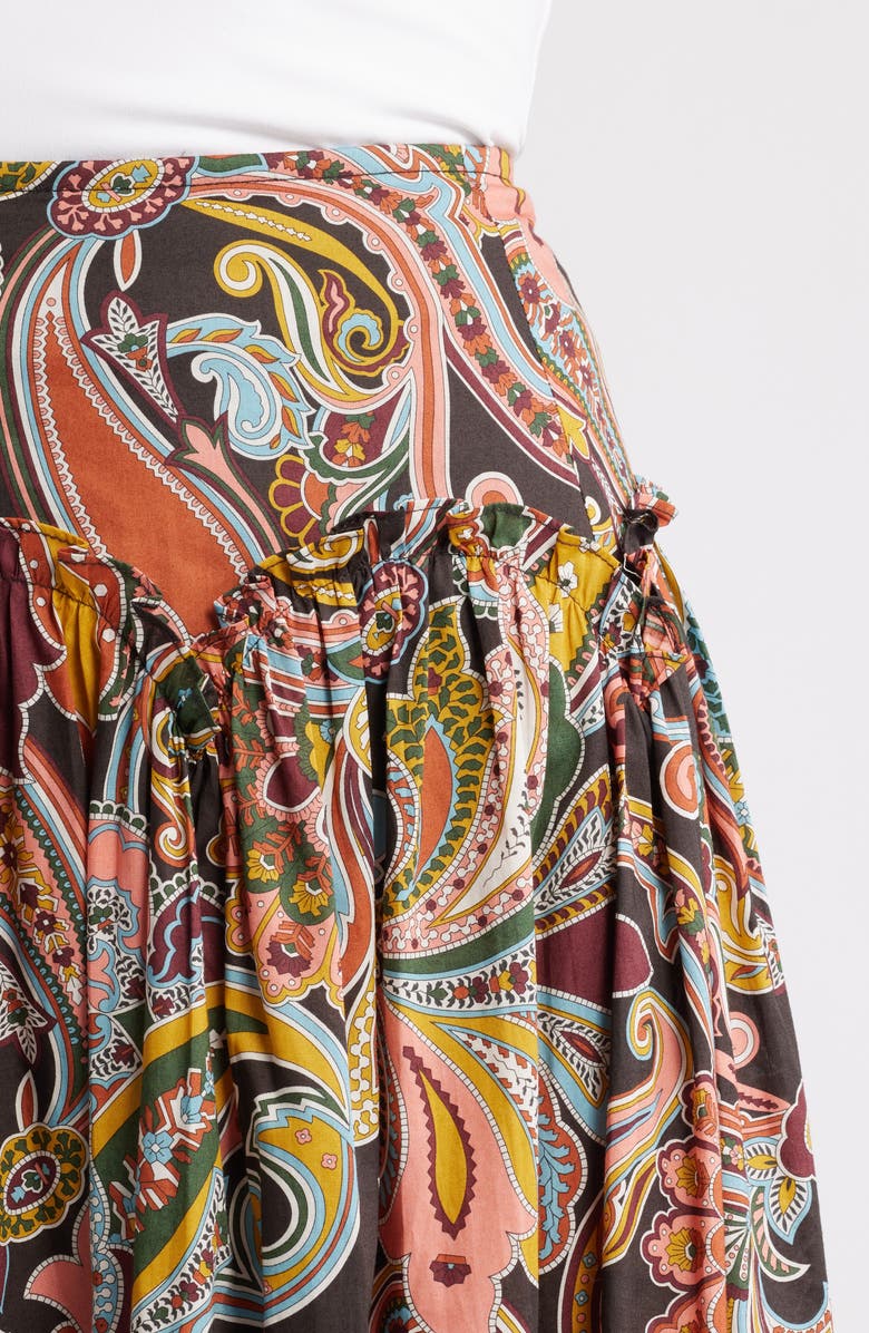 LOVE THE LABEL Sammie Cotton Midi Skirt, Alternate, color, 