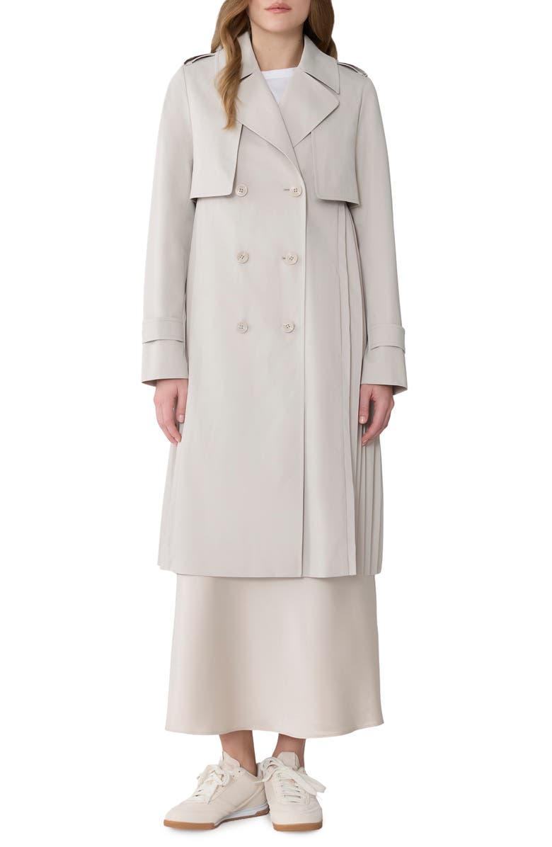 Soia & Kyo Elanor Pleated Trench Coat, Main, color,