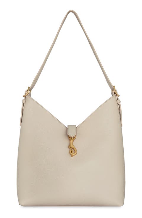 Mini Megan Leather Hobo Bag