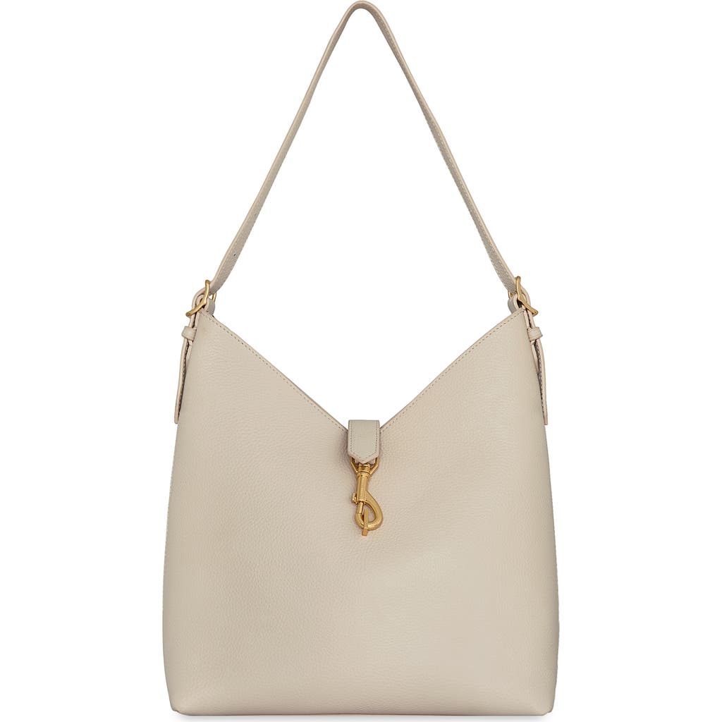 Rebecca Minkoff Mini Megan Leather Hobo Bag In Gray