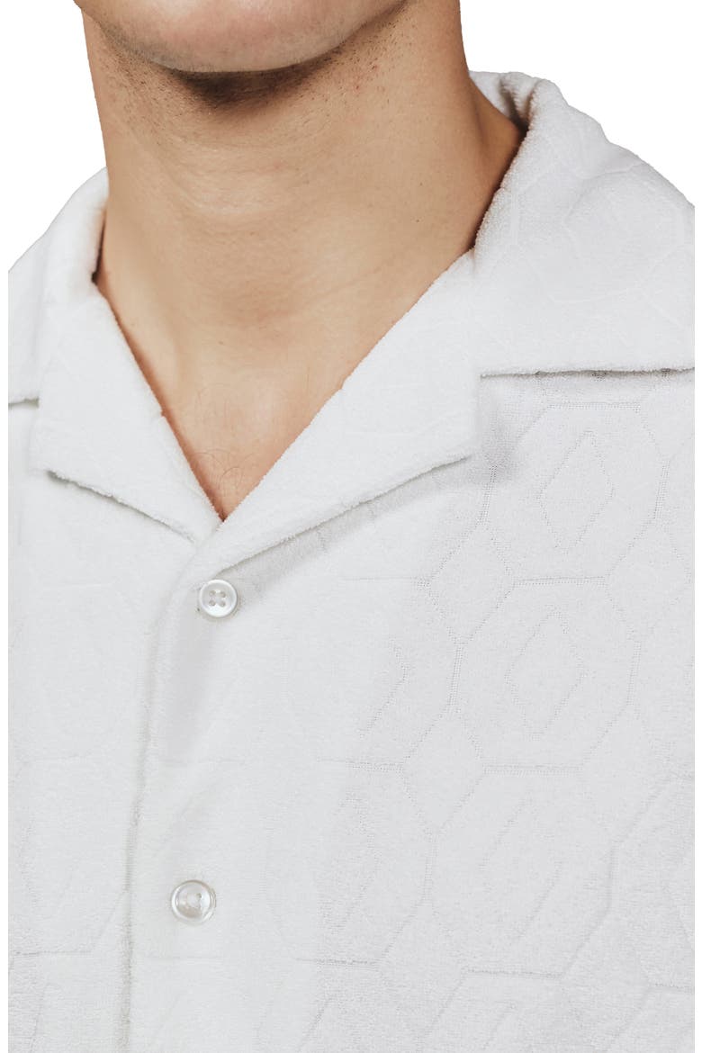 Ponce Terry Cloth Camp Shirt, Alternate, color, NATURAL