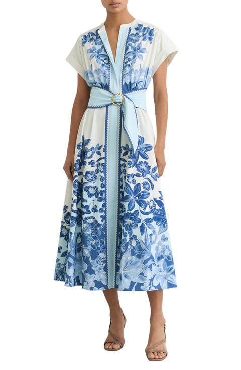 Sawyer Belted Midi Dress