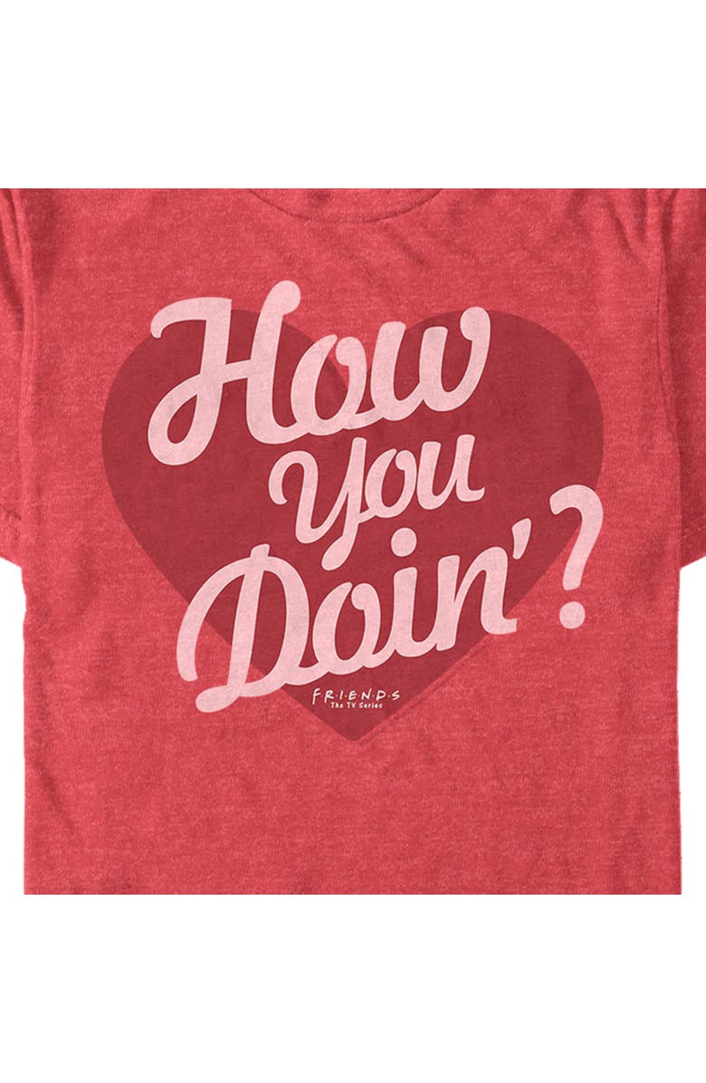 Friends Men's Friends Classic Central Perk Logo Graphic T-Shirt, Alternate, color, Red Heather