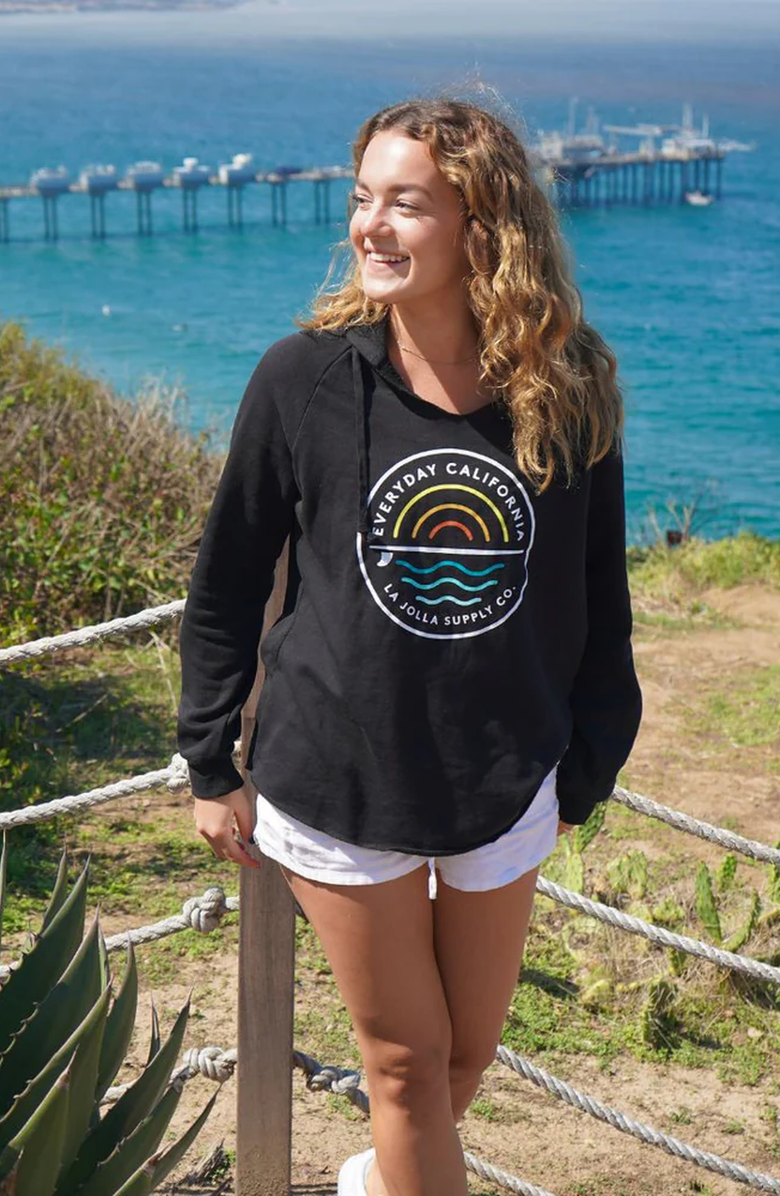 Everyday California Cabrillo Hoodie, Alternate, color, Black
