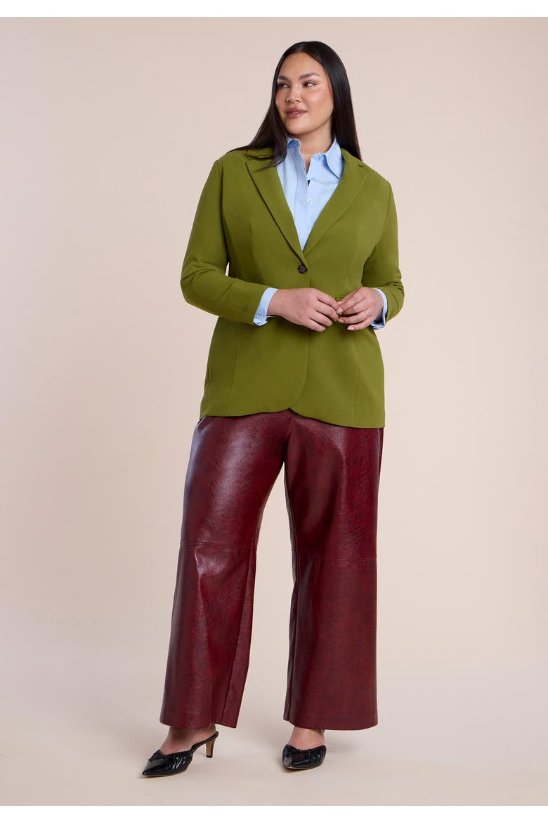 The 365 Semi Stretch Two Button Blazer, Alternate, color, AVOCADOS