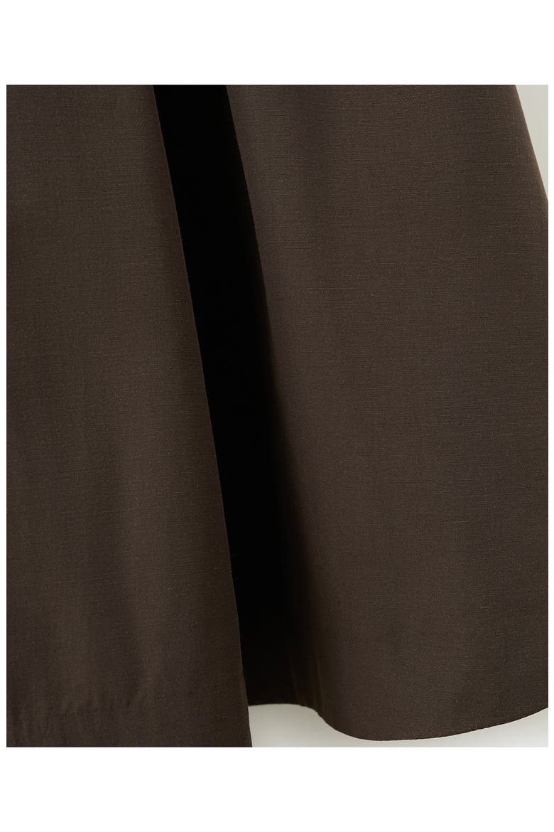 Pleated Midi Skirt, Alternate, color, CHOCOLATE
