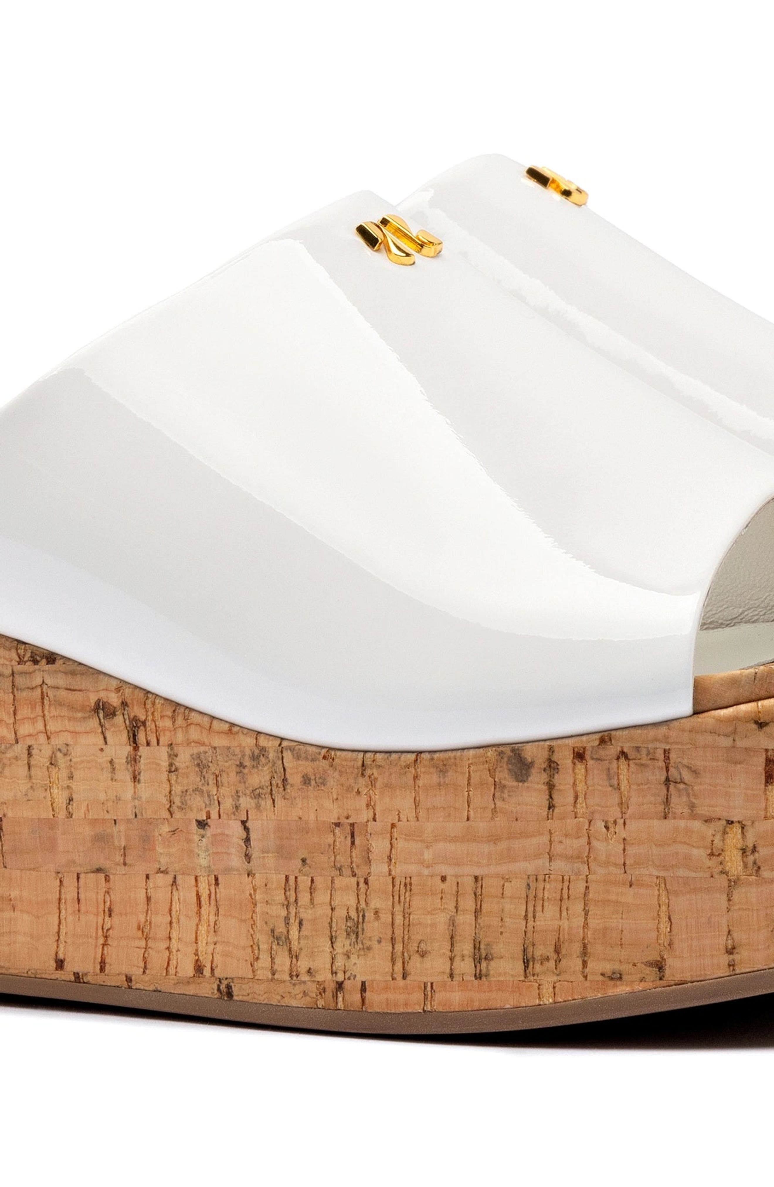 Larroudé Charli Mule, Alternate, color, White