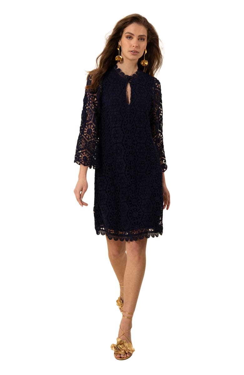 Hale Bob Amirah Crochet Dress, Alternate, color, 