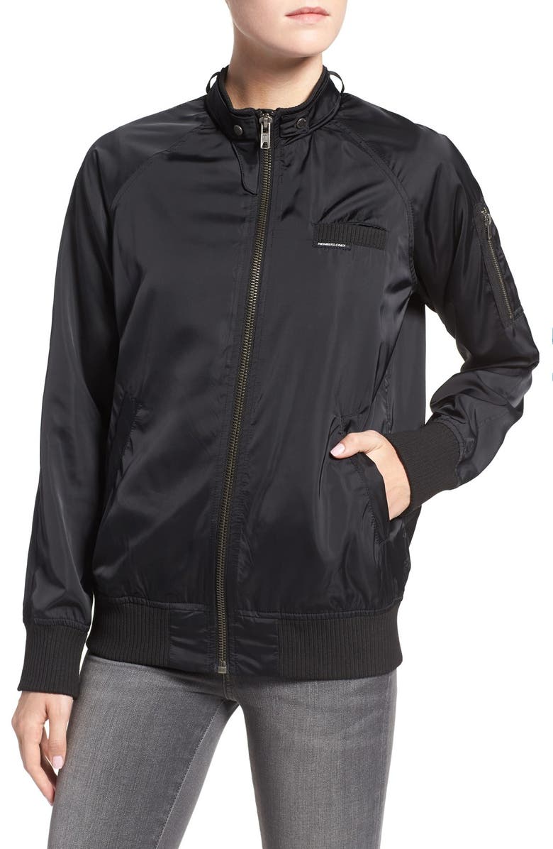 Members Only Ex-Boyfriend Bomber Jacket, Alternate, color,