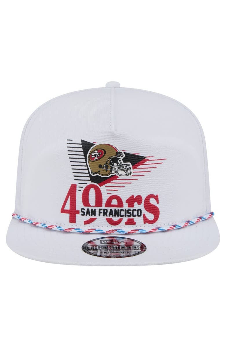 New Era Men's New Era White San Francisco 49ers Collide Golfer Snapback Hat, Alternate, color, White