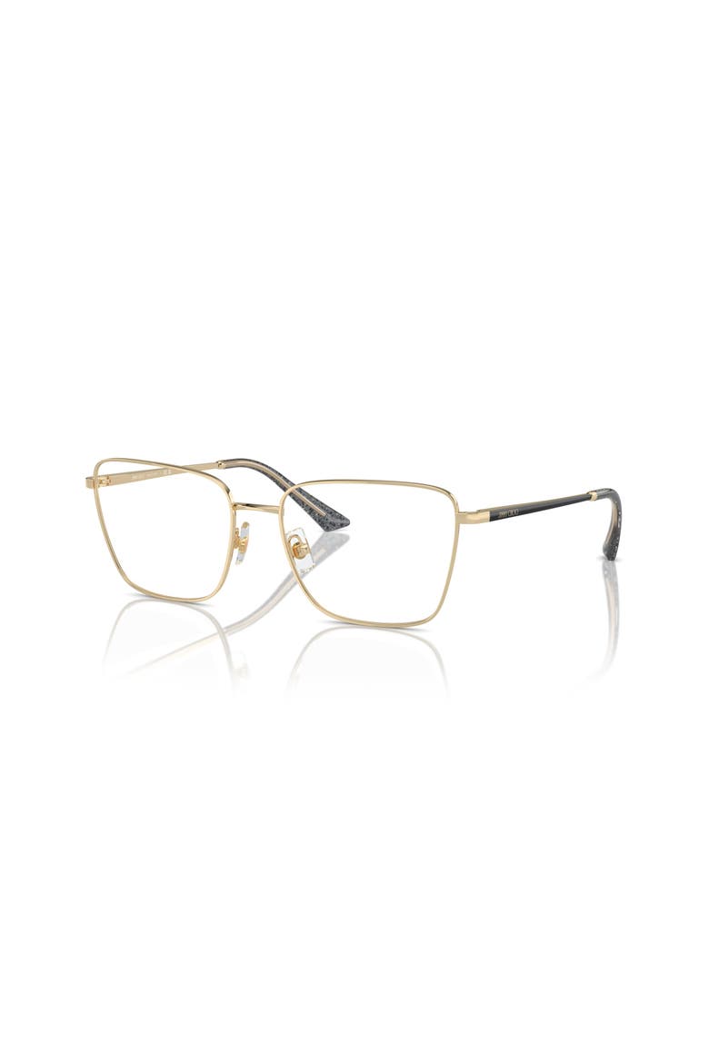 53mm Rectangle optical glasses, Main, color, Gold