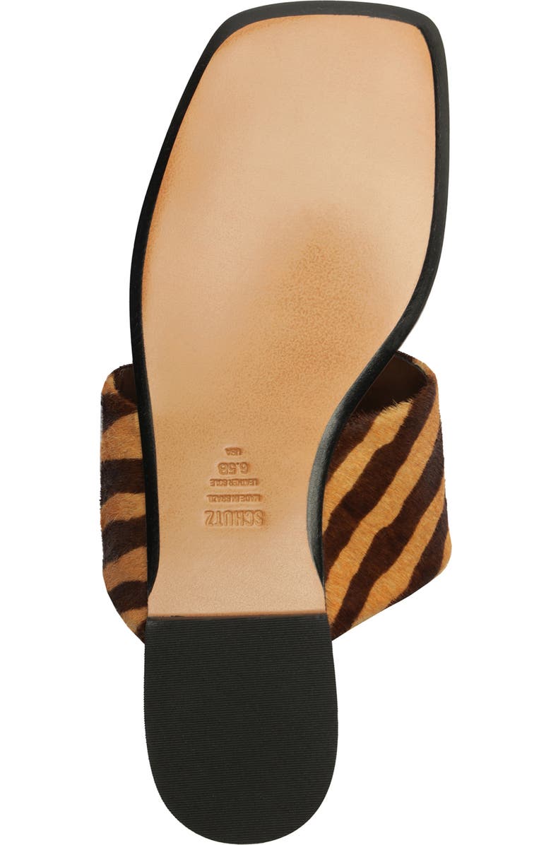 Schutz Martha Slide Sandal, Alternate, color, Natural/ Pecan Brown