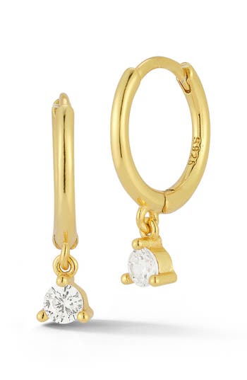 Glaze Jewelry Cubic Zirconia Huggie Hoop Earrings In Gold