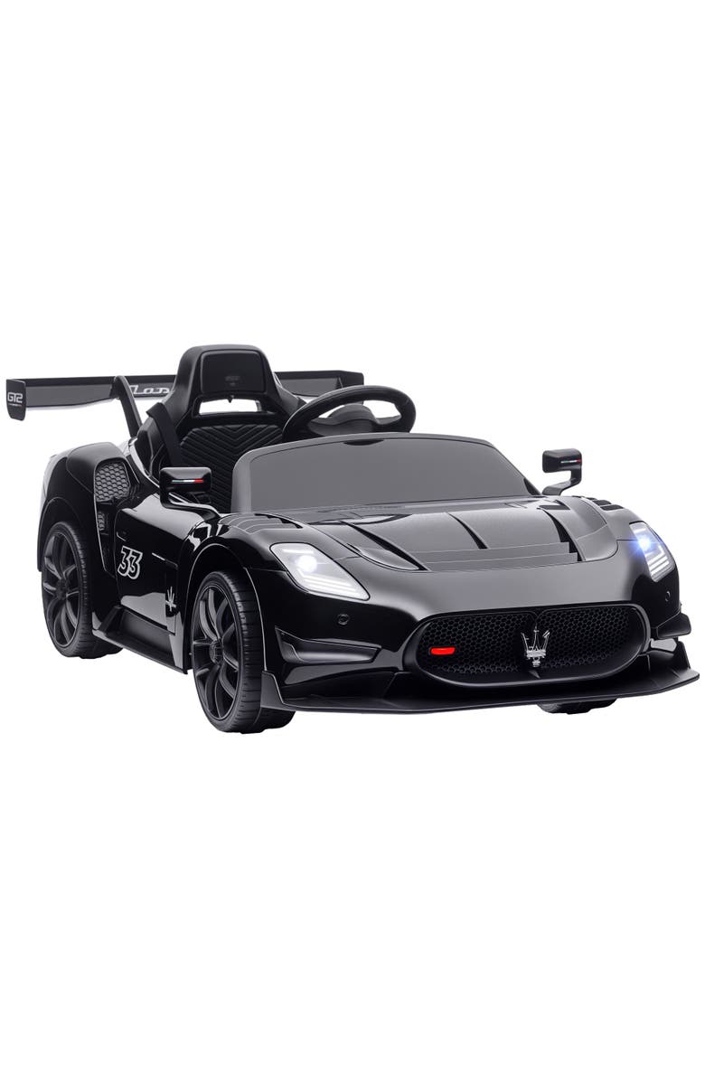 Qaba Maserati GT2 12V Kids Ride On Car with Remote, Shock-Absorbers, Main, color, Black