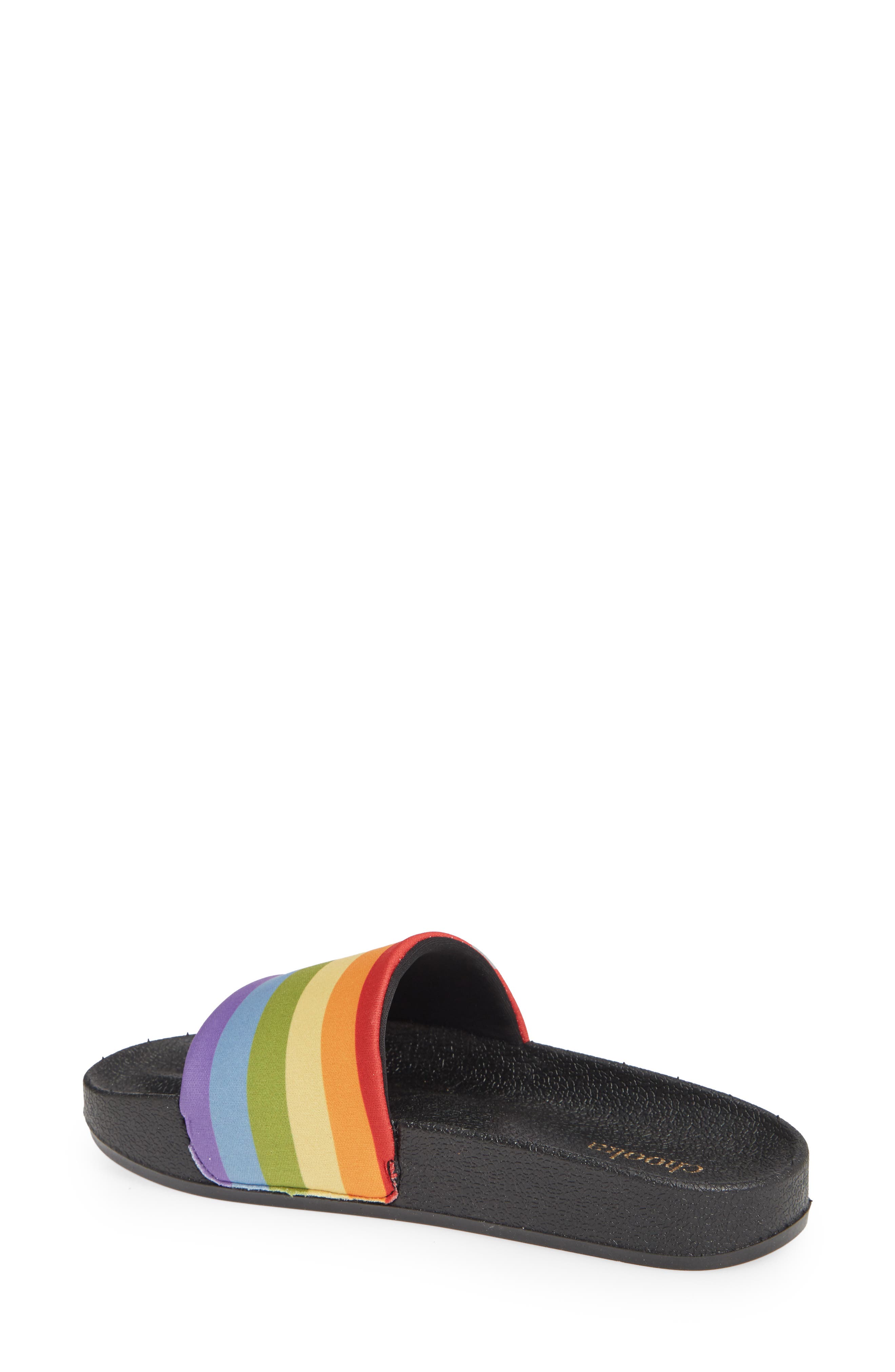 Chooka Rainbow Pride Slide Sandal, Alternate, color, 