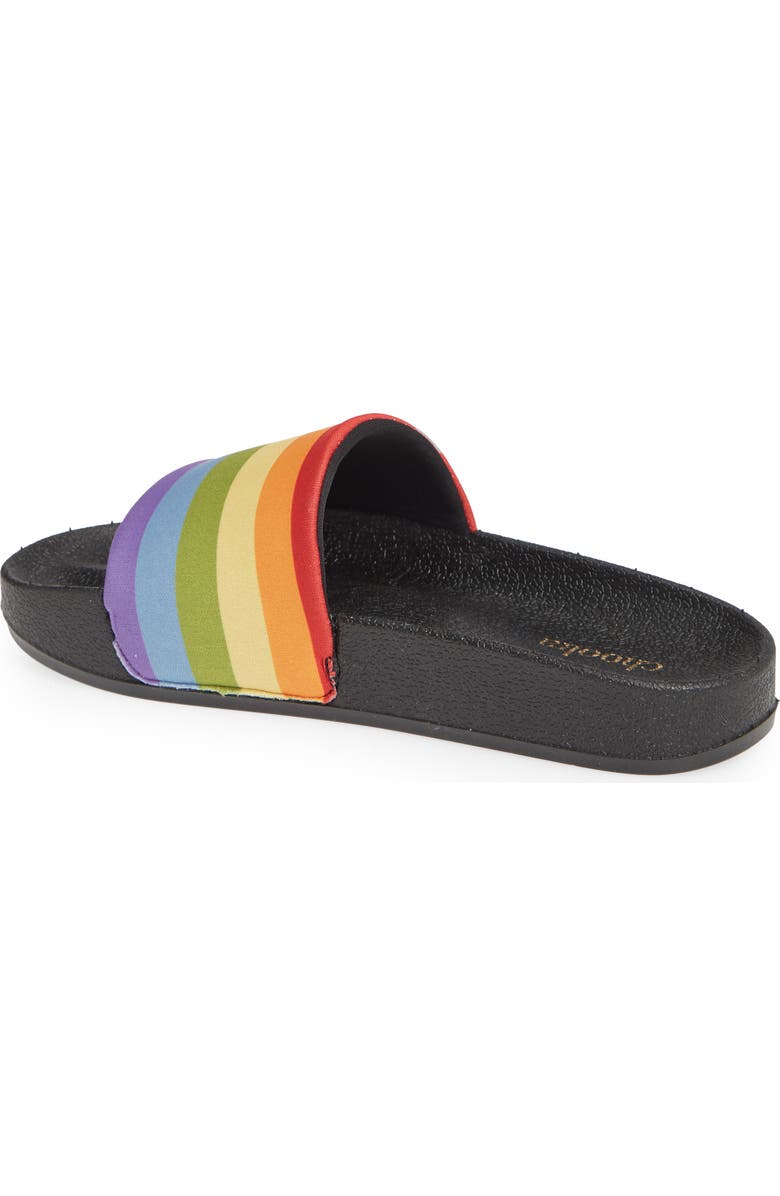 Chooka Rainbow Pride Slide Sandal, Alternate, color,