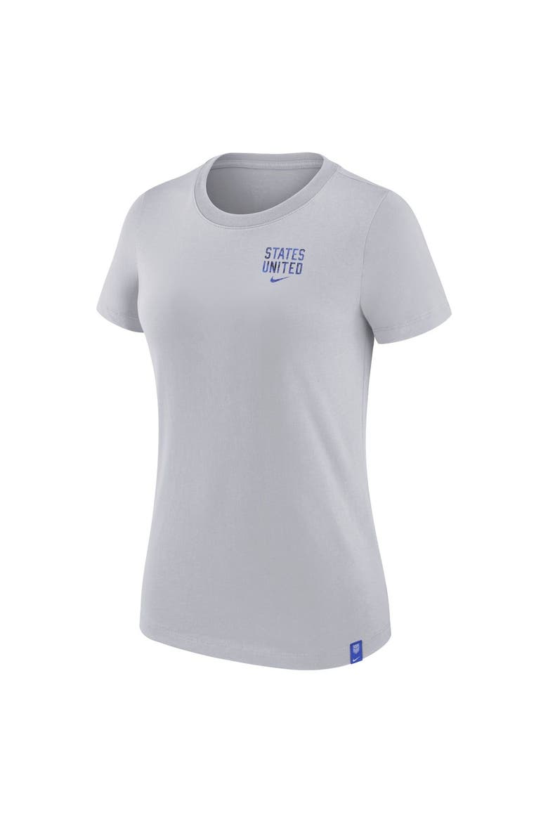Women's Nike Gray USMNT Voice T-Shirt, Alternate, color, Heather Gray