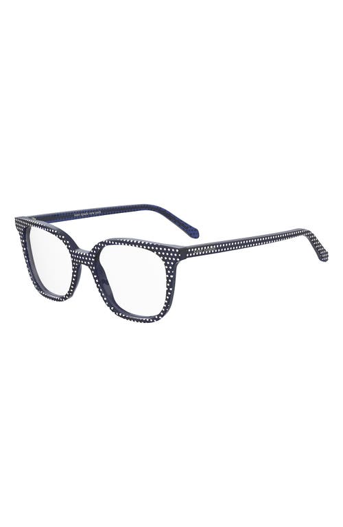 Kate Spade New York Romeo 50mm Rectangular Reading Glasses In Blue
