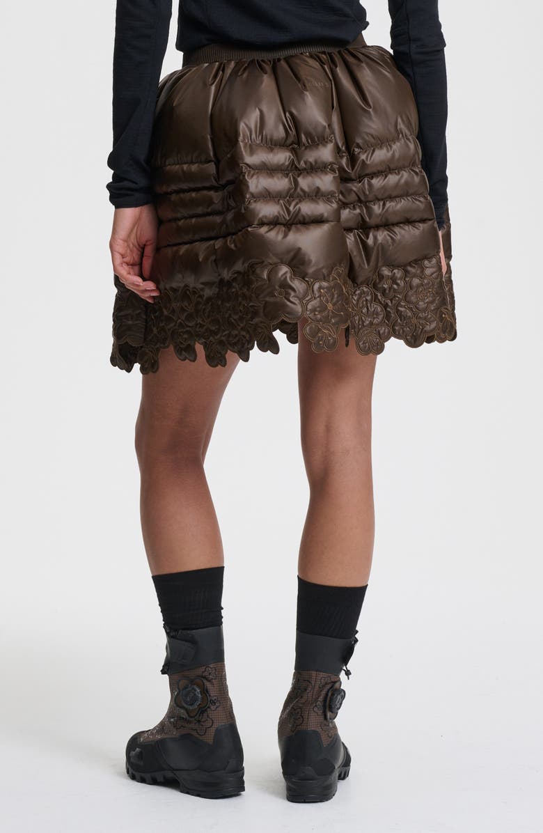 Cecilie Bahnsen x The North Face Quilted Down Skirt, Alternate, color, Soil Brown