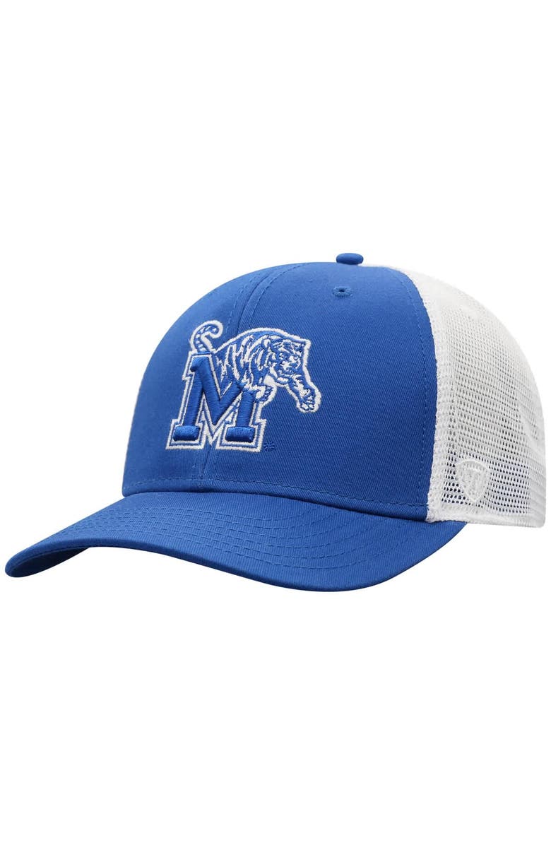 TOP OF THE WORLD Men's Top of the World  Royal Memphis Tigers Maverick Adjustable Hat, Main, color, 