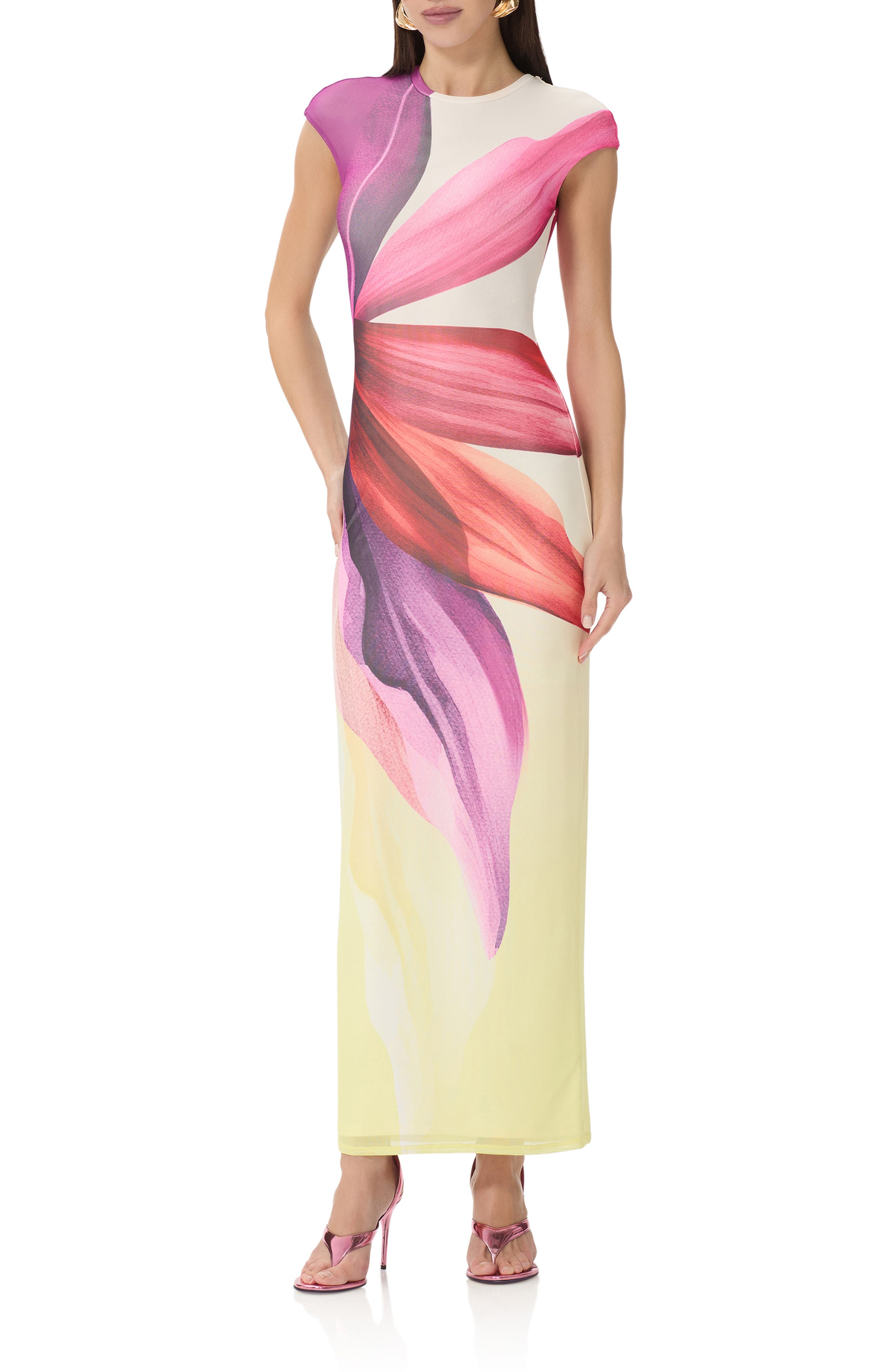 Cody Cap Sleeve Column Dress