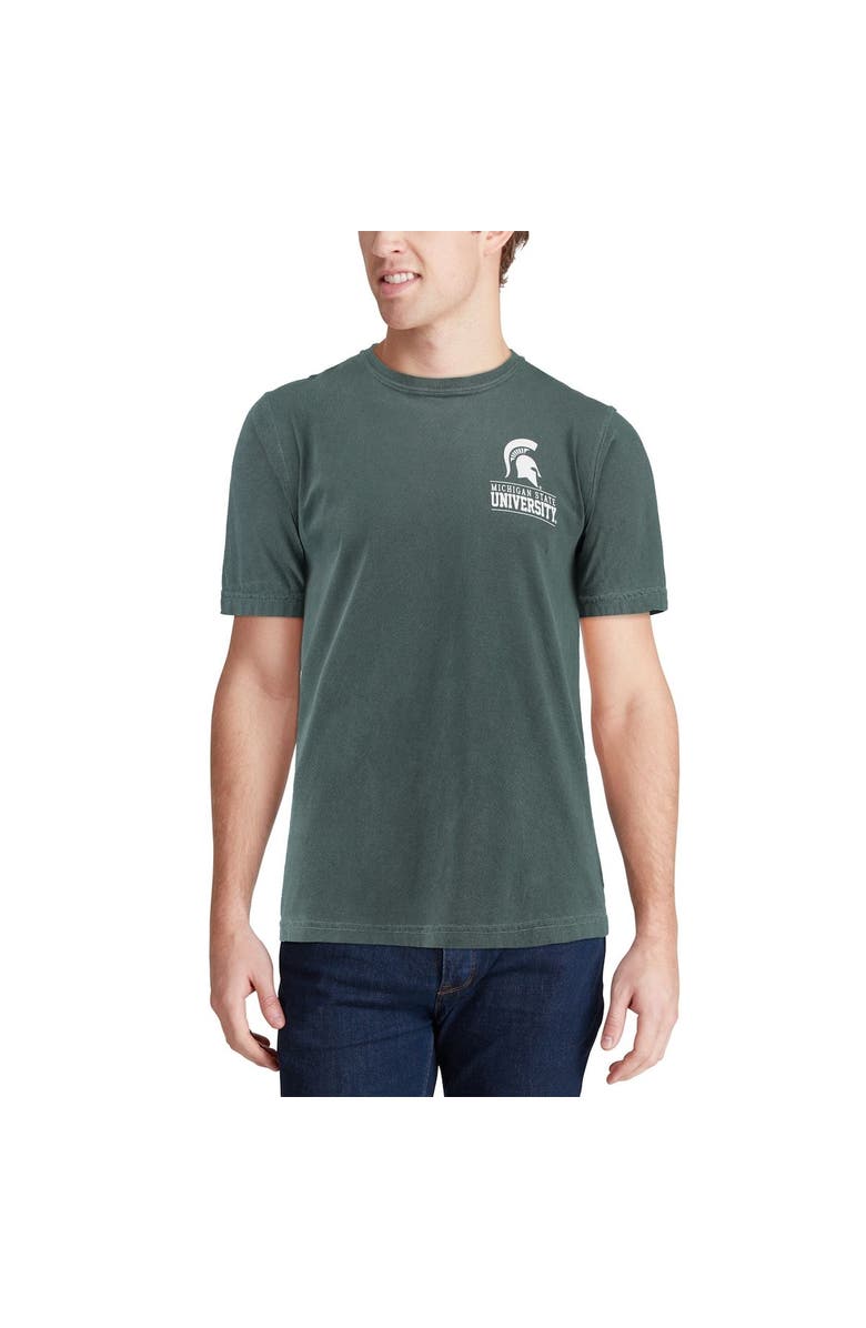 IMAGE ONE Men's Green Michigan State Spartans Comfort Colors Campus Icon T-Shirt, Alternate, color, 