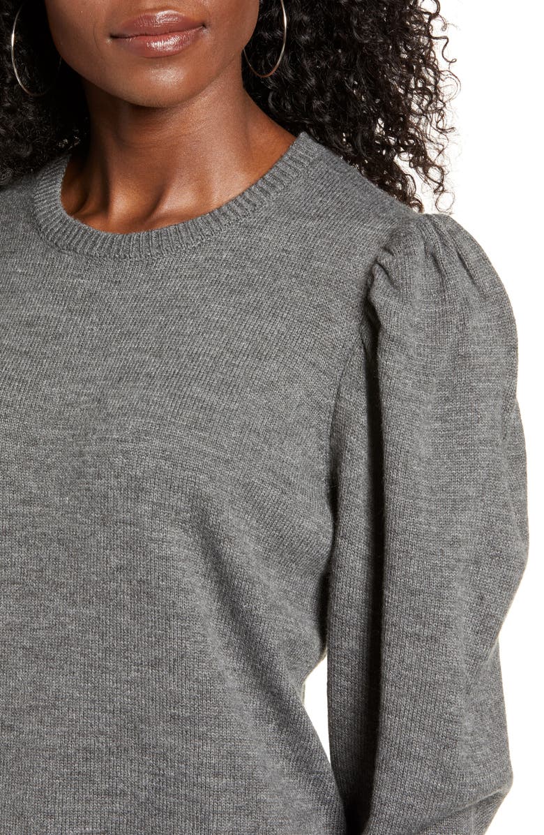 WAYF x Influencers San Francisco Puff Sleeve Sweater Dress, Alternate, color,