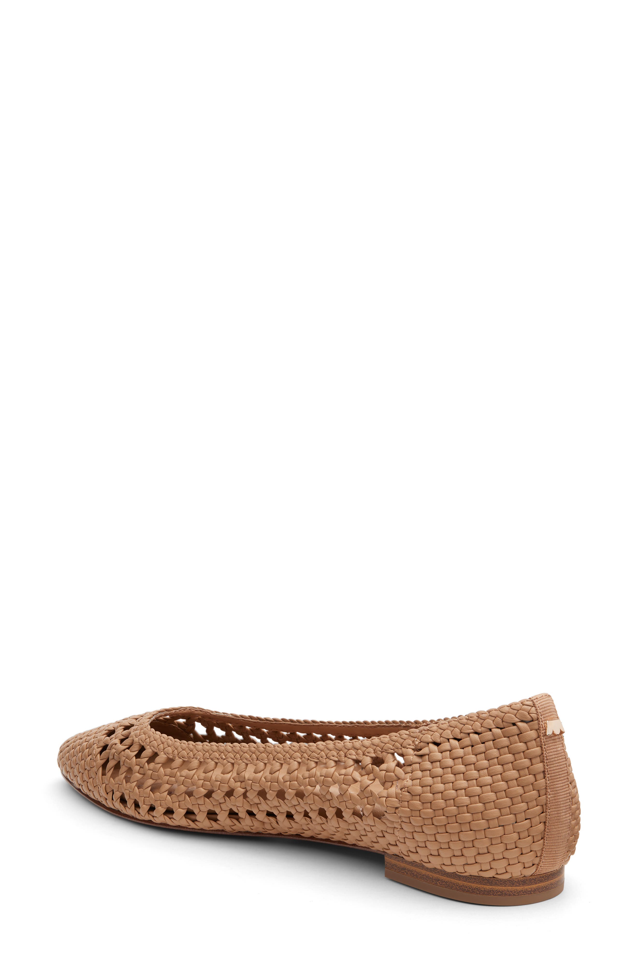 Goldfinch Woven Ballet Flat, Alternate, color, ALMOND WOVEN
