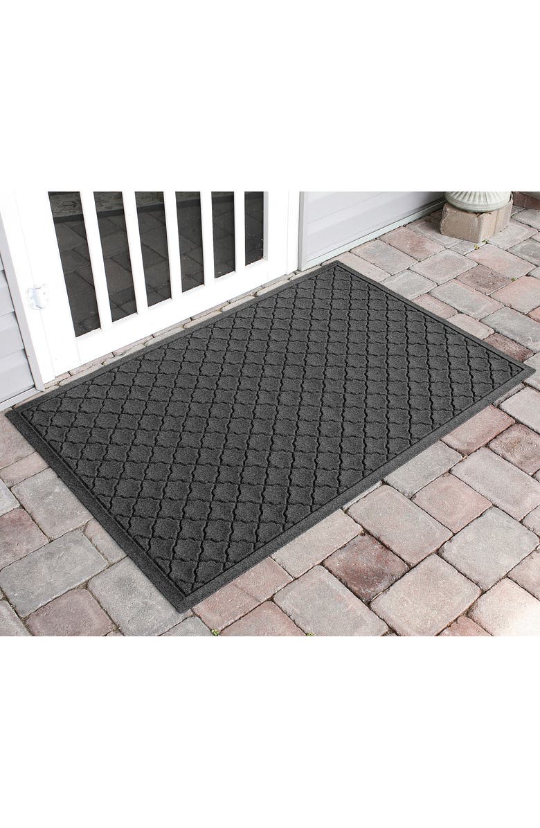 Bungalow Flooring WaterHog Cordova Floor Mat, Alternate, color, Charcoal