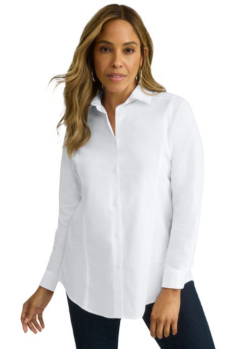 Wrinkle-Free Stretch Poplin Shirt (Plus Available)
