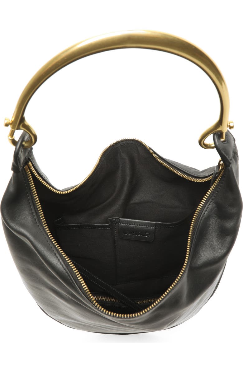 Walter Baker Luna Frame Handle Leather Hobo Bag, Alternate, color,
