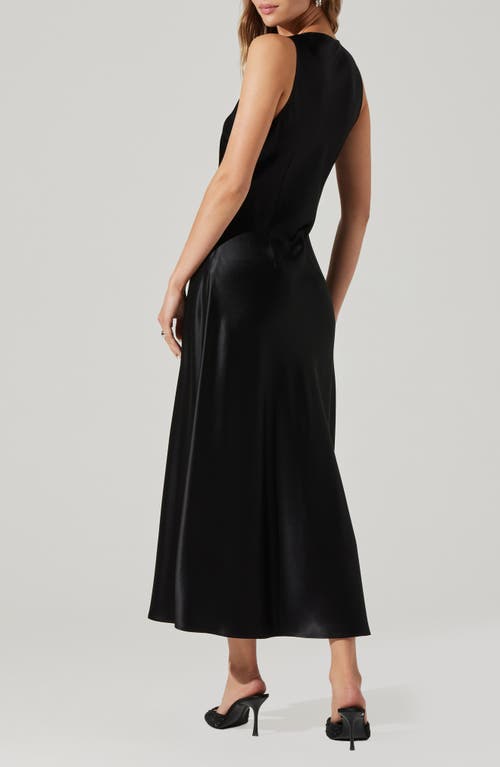 Astr The Label Ellora Sleeveless A-line Dress In Black