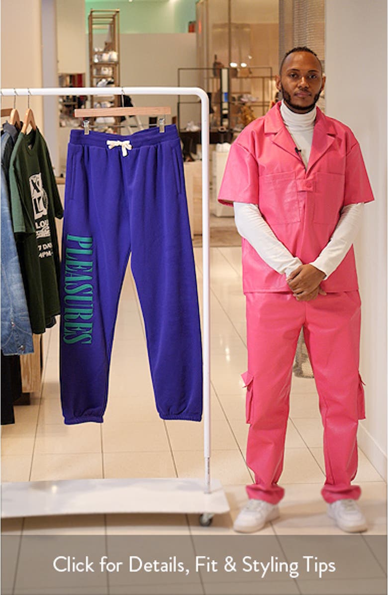 Onyx Logo Embroidered Sweatpants, sales video thumbnail