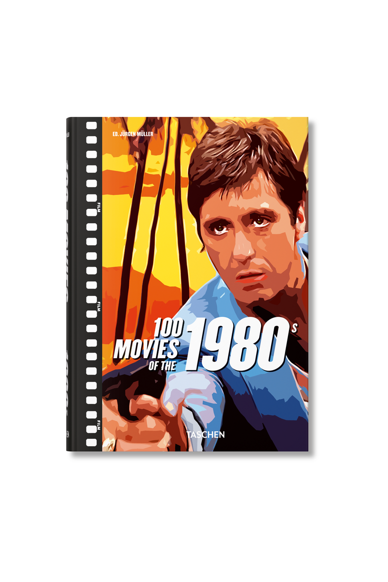 100 Movies of the 1980s Book, Main, color, Bright Yellow